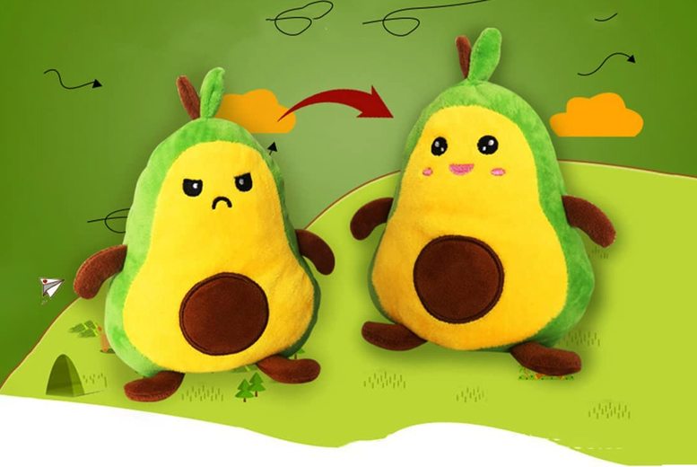 Cute Reversible Mood Avocado Plushie at LivingSocial