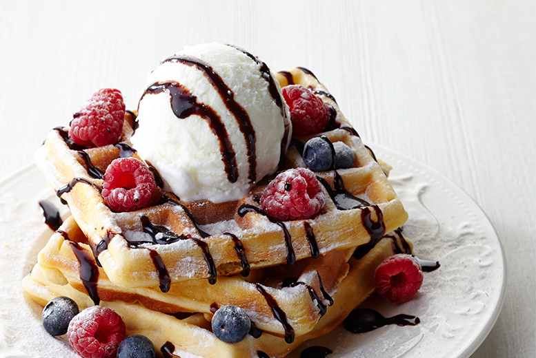 Waffles, Ice Cream & Coffee for 2 Birmingham