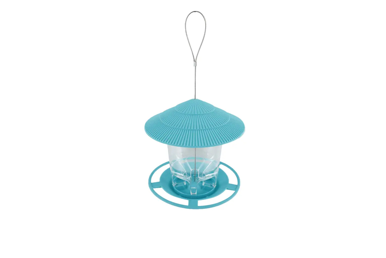 Weather-Resistant Plastic Bird Feeder – 2.6lb Capacity, Songbird-Friendly | Wowcher