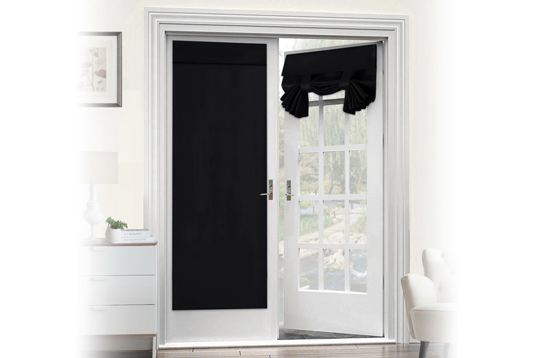 Blackout Polyester Door Curtain – Machine Washable, Easy Fit, 11 Colours, 172x66cm | Wowcher