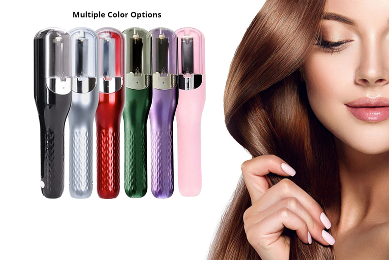 Professional Hair Straightener & Split-End Trimmer Tool – Cordless, Rechargeable, Compact Design | Wowcher