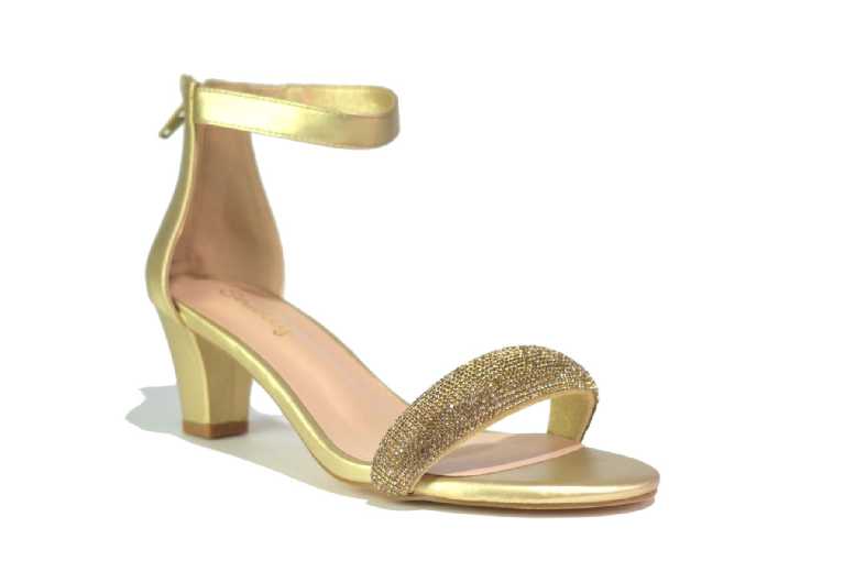 Black Women’s Faux Leather Two Strap High Heeled Sandals – Chic, Comfortable, Dressy | Wowcher