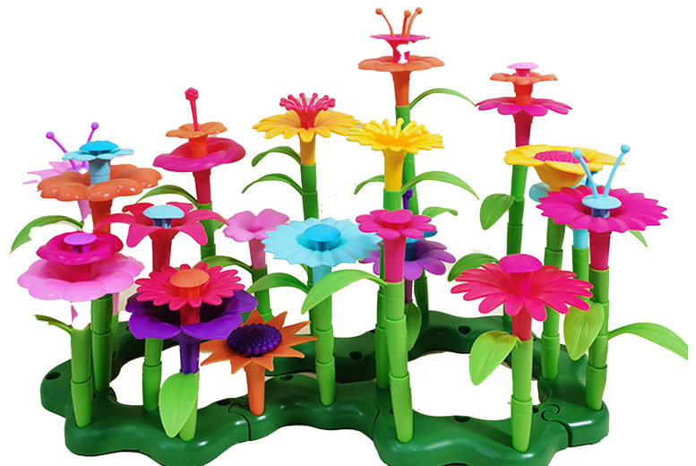Kids DIY Flower Garden Building Blocks Set – Creative Play for Little Gardeners | Wowcher