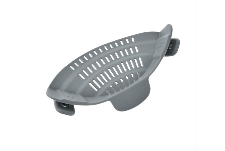 Adjustable Silicone Clip-On Pot Strainer – Heat Resistant, Dishwasher Safe, 5 Colours | Wowcher