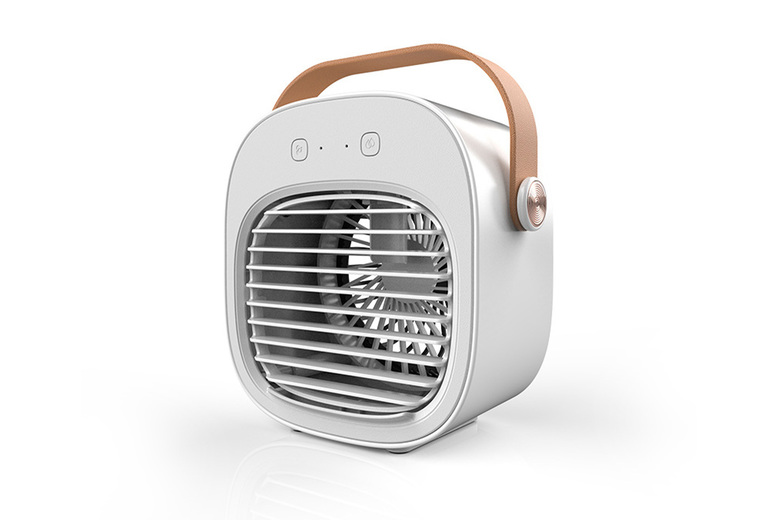 2-in-1 Desk Air Cooler & Humidifier with Adjustable Settings | Wowcher 2-in-1 Desk Air Cooler & Humidifier with Adjustable Settings | Wowcher