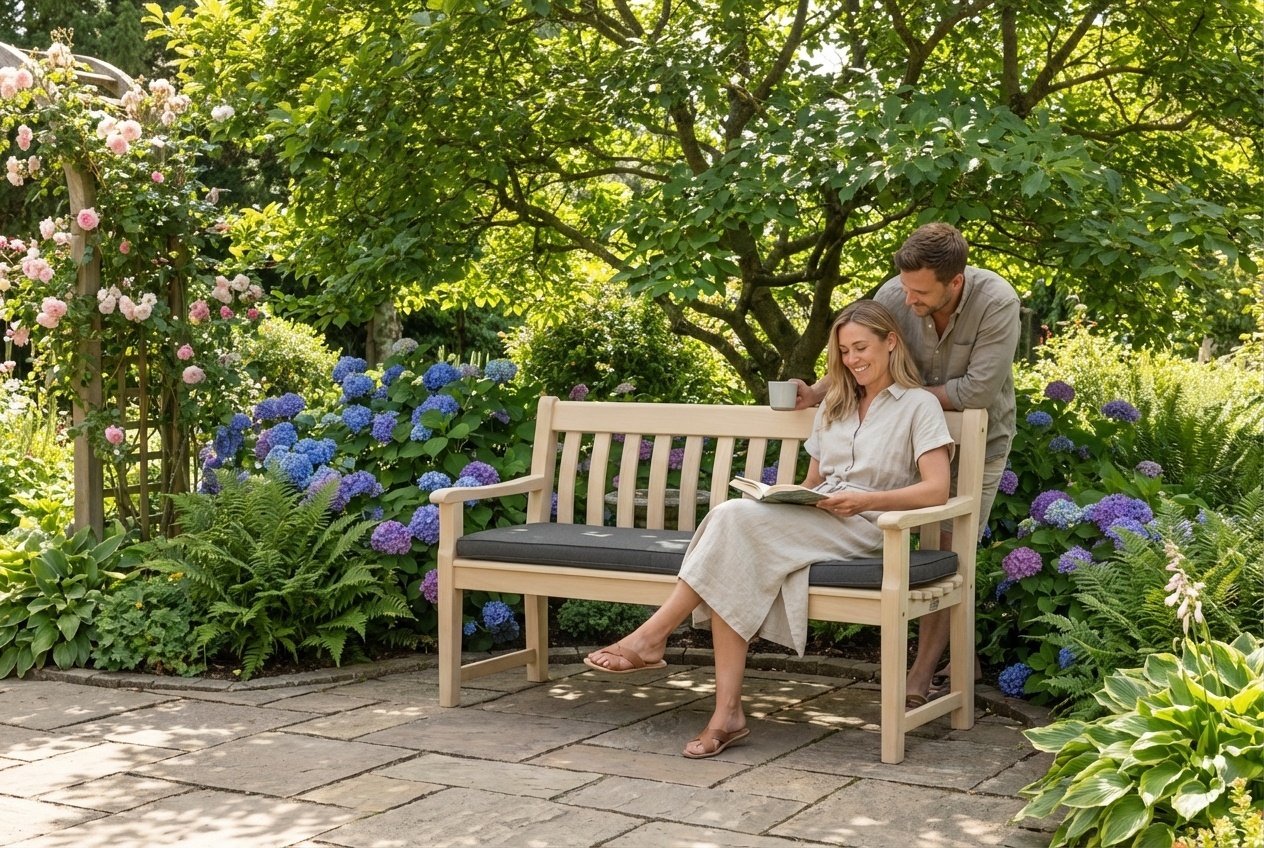 Water-Resistant Garden Furniture Seating Pad - 2, 3, or 4-Seater | Wowcher