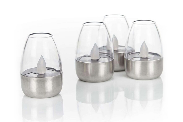 Luxury Solar LED Outdoor Candles Set | Wowcher