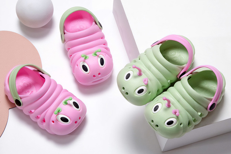 Unisex Pink Kids Breathable EVA Non-Slip Summer Caterpillar Sliders Sandals (UK 4.5-11) | Wowcher Unisex Pink Kids Breathable EVA Non-Slip Summer Caterpillar Sliders Sandals (UK 4.5-11) | Wowcher