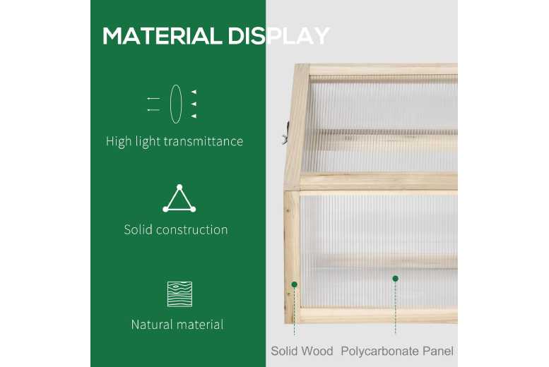 Charming Wooden Cold Frame Greenhouse | Wowcher