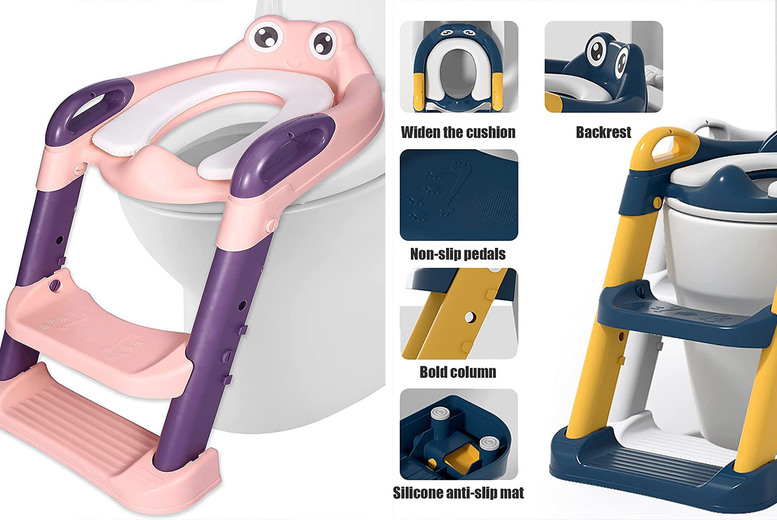 Kids Foldable Potty Seat With Ladder at LivingSocial