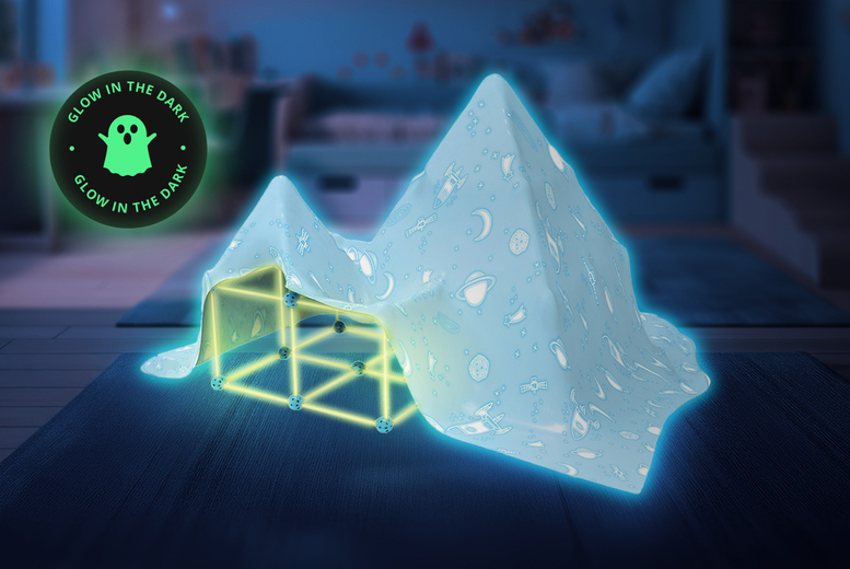 Kids fort building kit, Small, Glow In Dark | Wowcher