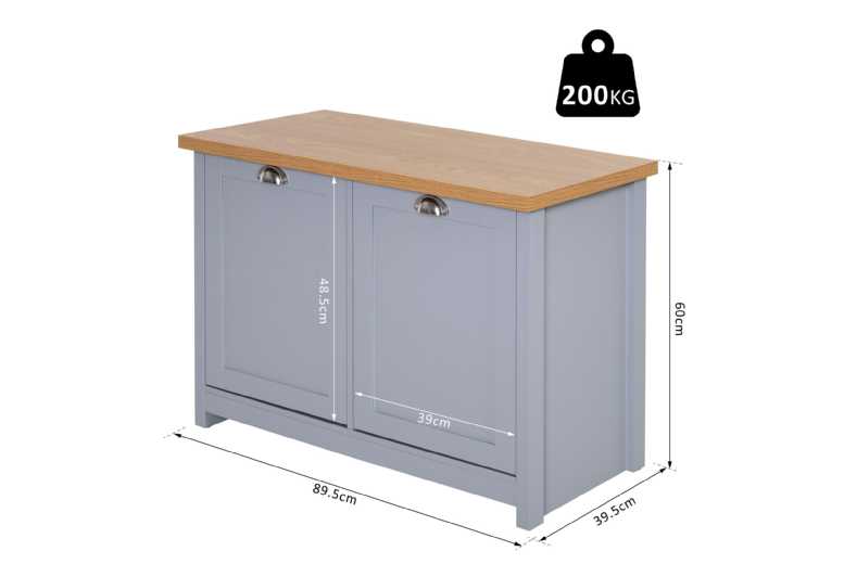 HOMCOM Wooden Shoe Cabinet & Hallway Cupboard – Space-Saving Minimalist Storage Unit | Wowcher