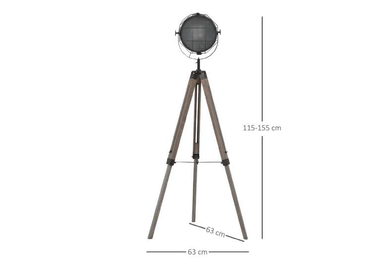 HOMCOM Stylish Tripod Floor Lamp HOMCOM Stylish Tripod Floor Lamp