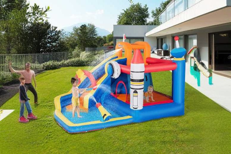 Outsunny Water Space Style Bounce Castle from LivingSocial