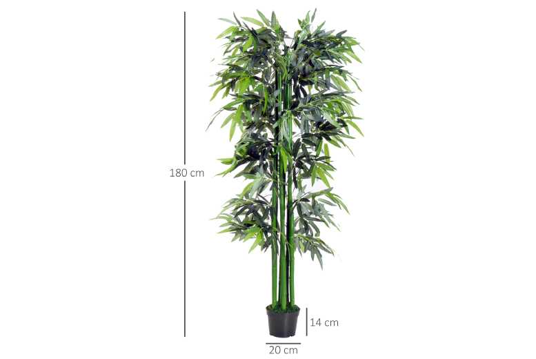 Outsunny Artificial Bamboo Indoor Plant – Low Maintenance Foliage | Wowcher Outsunny Artificial Bamboo Indoor Plant – Low Maintenance Foliage | Wowcher