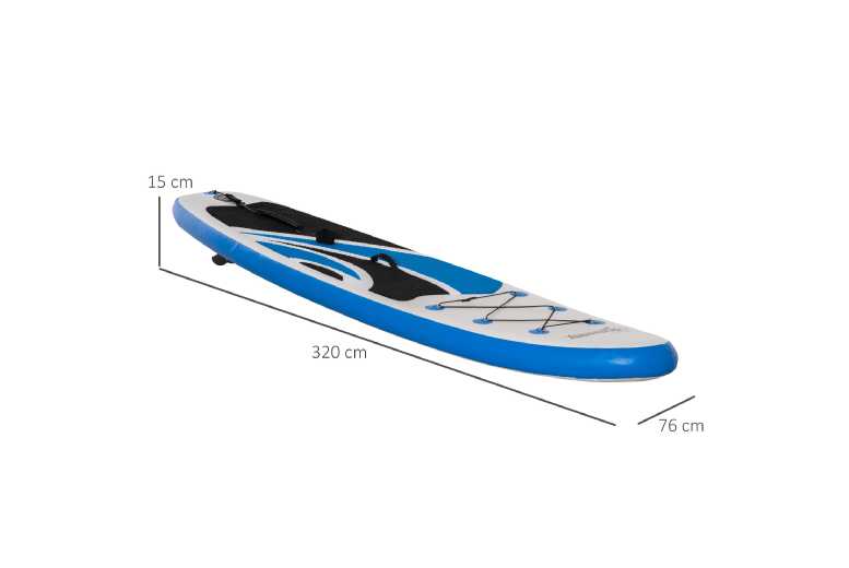 Outsunny Inflatable Adventure Paddle Board – Inflatable Water Sports Board for Outdoor Family Fun, Quick Setup, Portable Backpack Included | Wowcher Outsunny Inflatable Adventure Paddle Board – Inflatable Water Sports Board for Outdoor Family Fun, Quick Setup, Portable Backpack Included | Wowcher