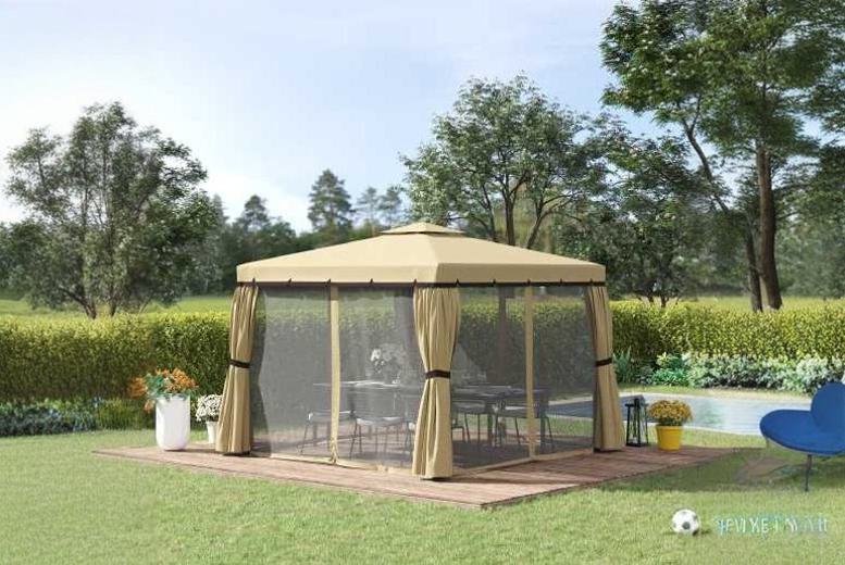 Outsunny Deluxe Weather-Resistant Patio Gazebo Canopy – Spacious Outdoor Shelter | Wowcher Outsunny Deluxe Weather-Resistant Patio Gazebo Canopy – Spacious Outdoor Shelter | Wowcher