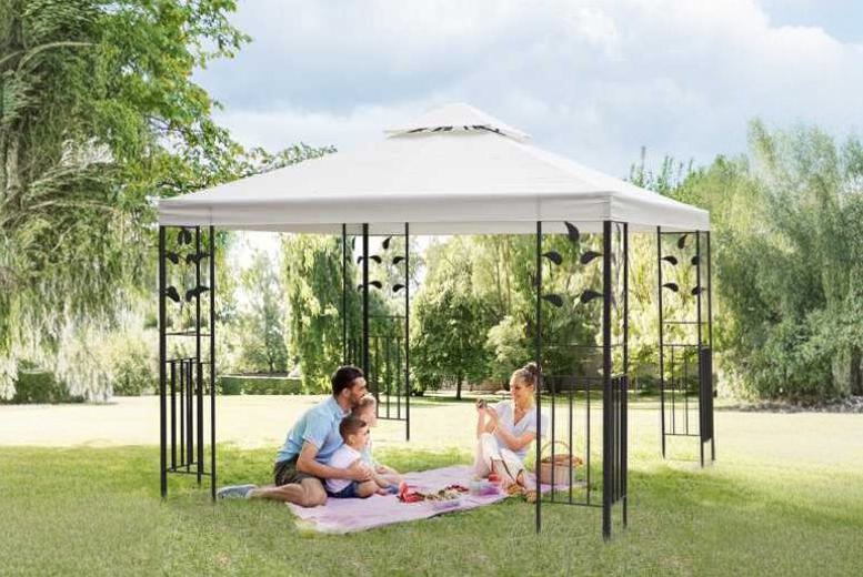 Outsunny Steel Garden Gazebo 3x3m – Weather-Resistant Outdoor Pavilion | Wowcher Outsunny Steel Garden Gazebo 3x3m – Weather-Resistant Outdoor Pavilion | Wowcher