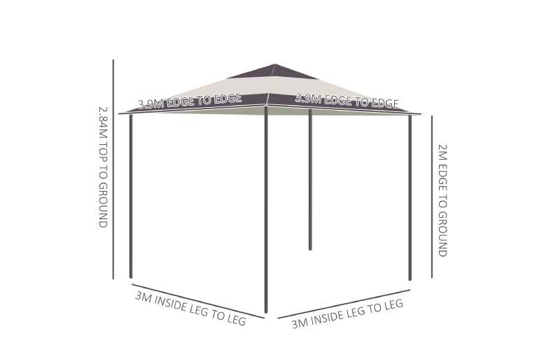 Outsunny Pop-up Canopy Gazebo Tent – Instant Outdoor Elegance