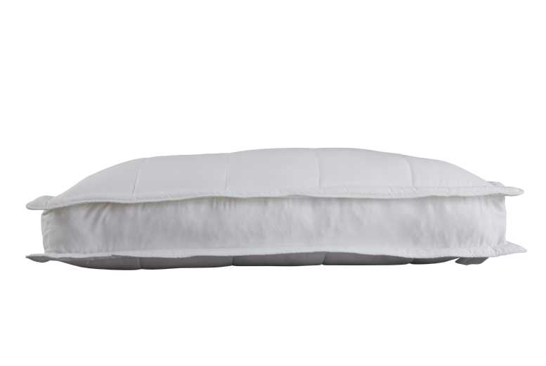 Bamboo Gusset Box Extra-Firm Pillow – Sustainable Microfibre, Hypoallergenic, Support for Back Sleepers | Wowcher