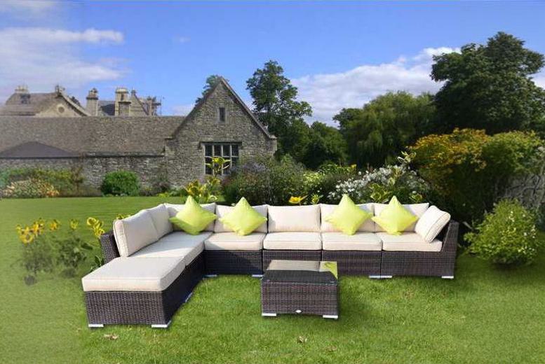 Outsunny Modern Weather-Resistant Rattan Corner Sofa Set | Wowcher Outsunny Modern Weather-Resistant Rattan Corner Sofa Set | Wowcher