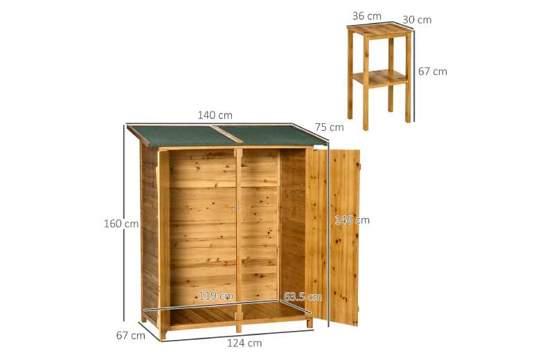 Outsunny Premium Weatherproof Wood Storage Shed | Wowcher Outsunny Premium Weatherproof Wood Storage Shed | Wowcher