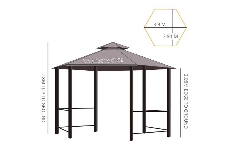 Outsunny Hexagonal Garden Gazebo – Outdoor Leisure Shelter for Family Fun & Entertaining | Wowcher Outsunny Hexagonal Garden Gazebo – Outdoor Leisure Shelter for Family Fun & Entertaining | Wowcher