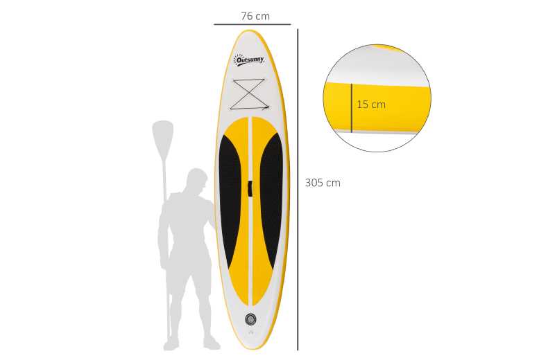Outsunny Premium Inflatable Paddle Board – Inflatable Water Sports Set for Family Outdoor Fun | Wowcher Outsunny Premium Inflatable Paddle Board – Inflatable Water Sports Set for Family Outdoor Fun | Wowcher