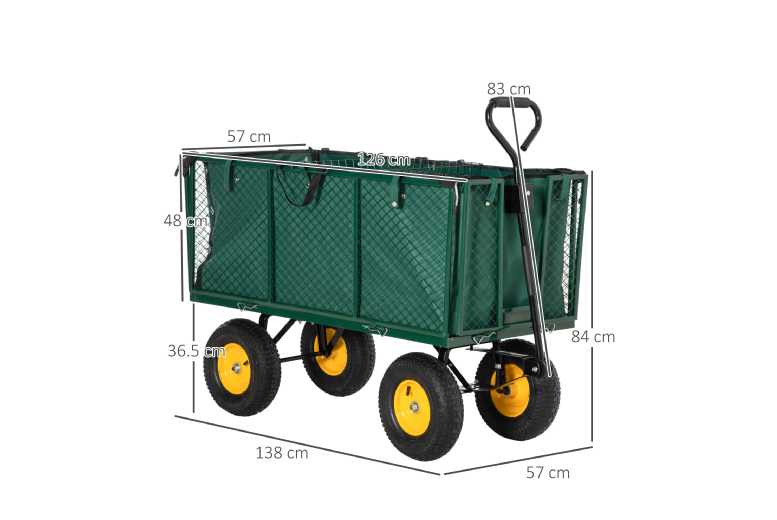 Outsunny Heavy-Duty Cart Truck Trolley Wheelbarrow – Versatile Garden Companion | Wowcher Outsunny Heavy-Duty Cart Truck Trolley Wheelbarrow – Versatile Garden Companion | Wowcher