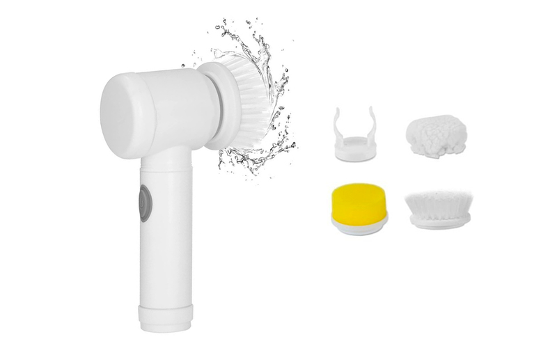 3-in-1 Cordless Electric Cleaning Brush - Multi-Surface, Lightweight, Portable | Wowcher