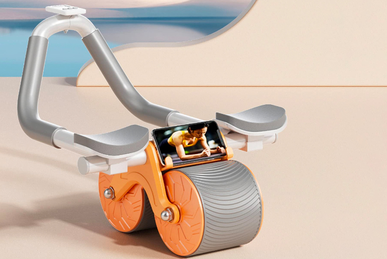 Automatic Rebound Ab Wheel Roll Out – Optional Timer | Wowcher