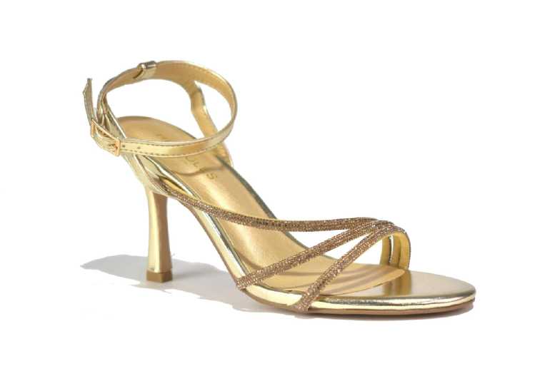 Black Women’s Faux Leather Ankle Strap Kitten Heel Sandals – Elegant, Adjustable, Comfortable | Wowcher