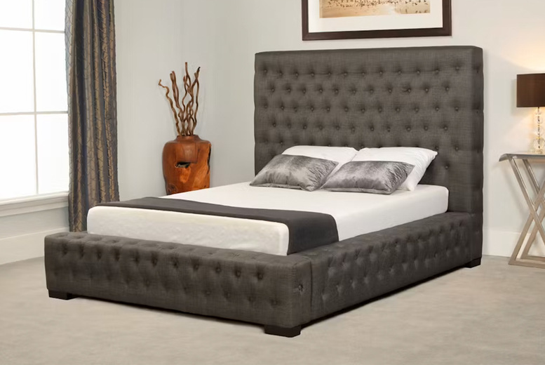 £529 instead of £799 for a Melbourne grey fabric ottoman from Narborough Beds – save 34% £529 instead of £799 for a Melbourne grey fabric ottoman from Narborough Beds – save 34%