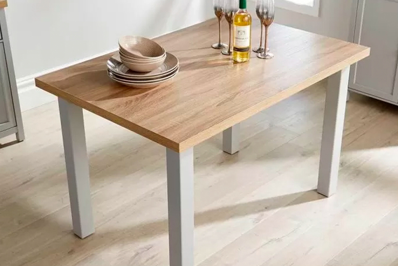 Avon Large 1.2 Metre Dining Table | Wowcher Avon Large 1.2 Metre Dining Table | Wowcher