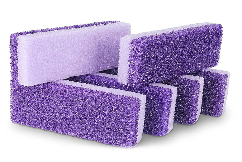 2-in-1 Exfoliating Pumice Stone Foot Scrubber & Callus Remover – Natural, Dual-Action for Smooth Skin, For All Skin Types | Wowcher