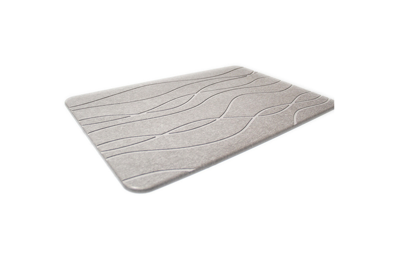 Fast Drying Grey Diatomite Bath Mat | Wowcher