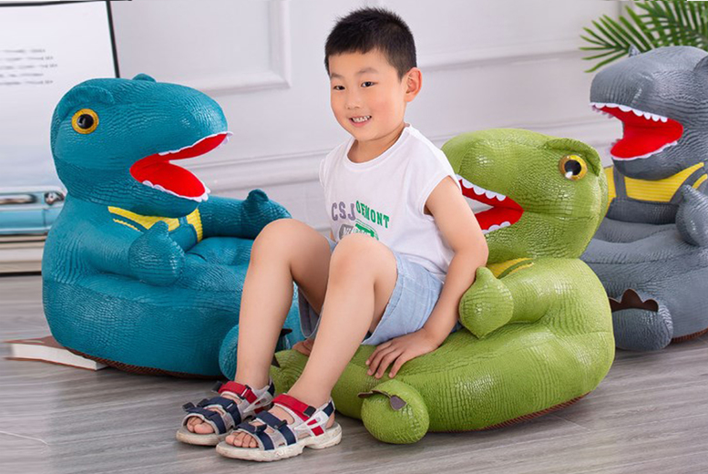 Dinosaur-Shaped Plush Kids’ Chair