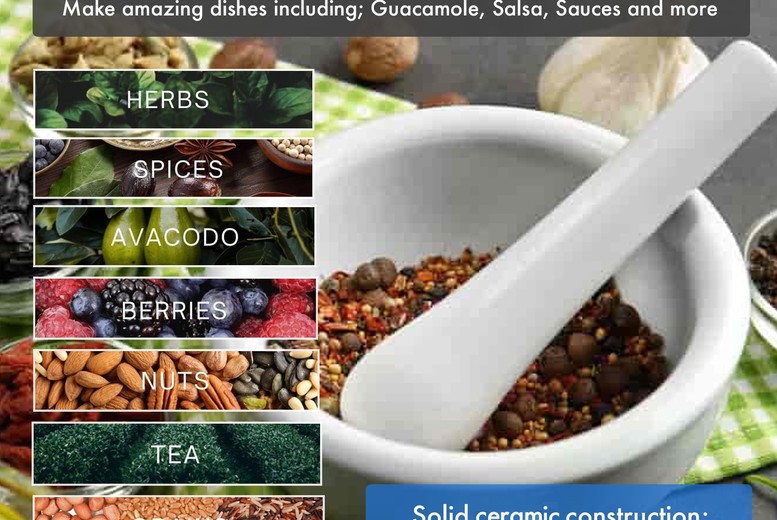 Mini Marble Pestle & Mortar: A Culinary Essential | Wowcher