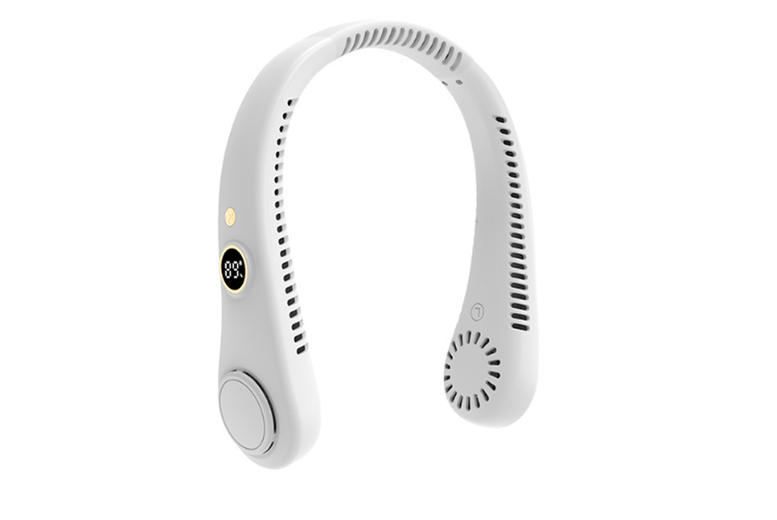 Bladeless Hanging Neck Fan – 3-Speed Rechargeable, Silent & Portable Cooling Device | Wowcher