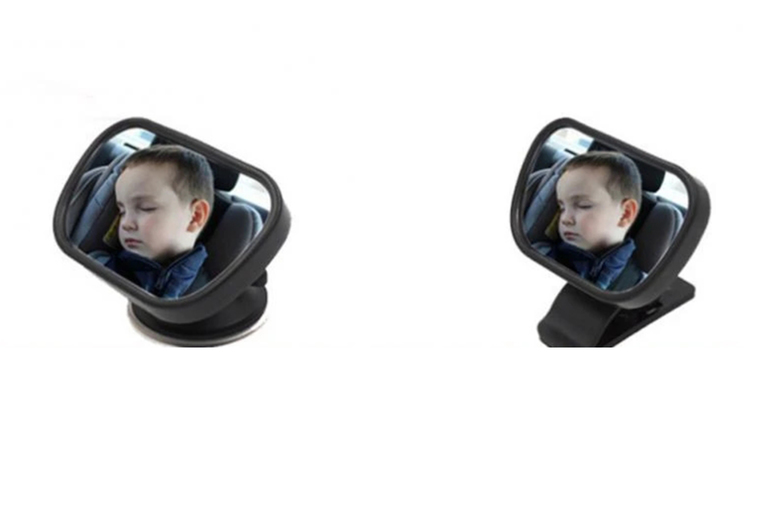 Adjustable 360° Baby Car Mirror – Shatterproof Safety Nursery Essential | Wowcher