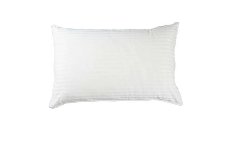 Luxury Microfibre Satin Stripe Pillow – Extra Plump Comfort | Wowcher