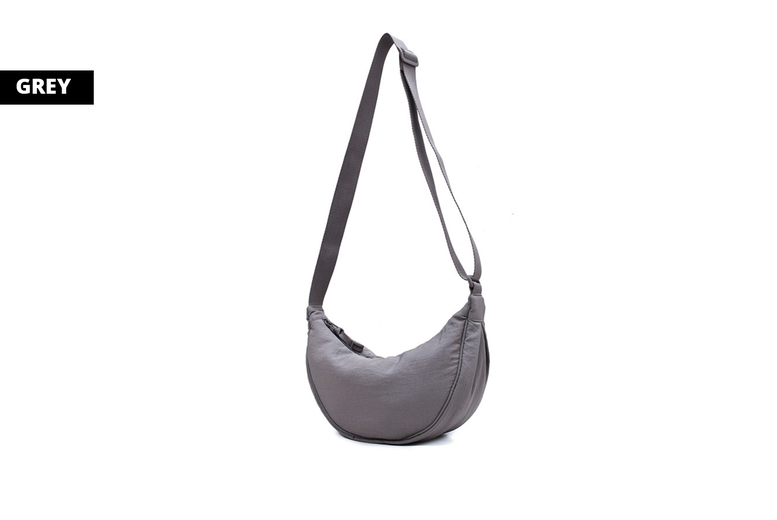 Unisex Grey: A round shoulder bag | Wowcher