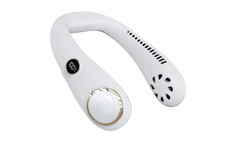 Bladeless Hanging Neck Fan – Adjustable Cooling & Portable Comfort | Wowcher