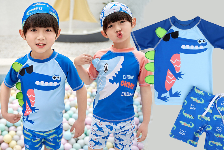 Kids Three-Piece Animal Swimsuit at LivingSocial