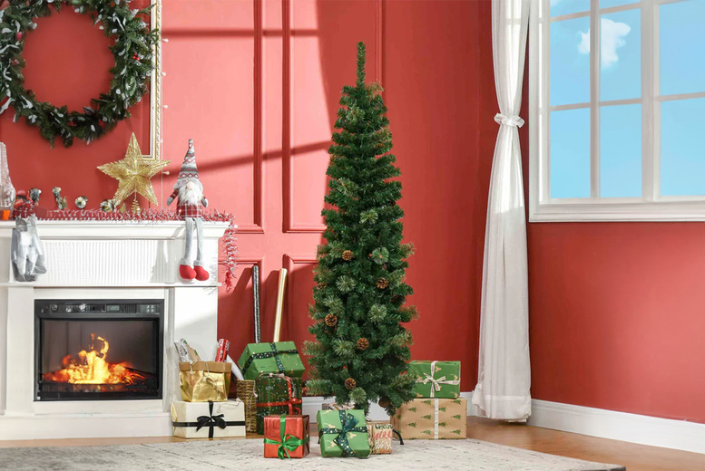 HOMCOM 5.5' Pencil Slim Christmas Tree from LivingSocial