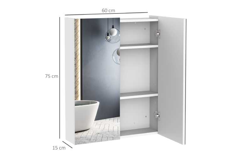 HOMCOM Stylish Grey and White Storage Cabinet | Wowcher HOMCOM Stylish Grey and White Storage Cabinet | Wowcher