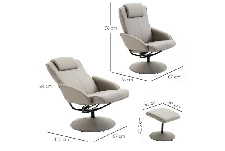 HOMCOM Luxurious PU Leather Recliner | Wowcher