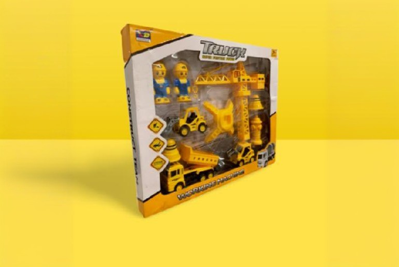 10pc Crane and Truck Super Power Set at LivingSocial