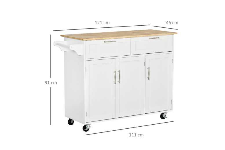 Chic White Kitchen Island Cart Chic White Kitchen Island Cart