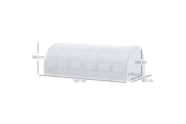 Outsunny Premium Reinforced Walk-In Polytunnel Greenhouse Storage Shed – Weatherproof Metal Frame, UV-Resistant, 6-Room Capacity | Wowcher Outsunny Premium Reinforced Walk-In Polytunnel Greenhouse Storage Shed – Weatherproof Metal Frame, UV-Resistant, 6-Room Capacity | Wowcher